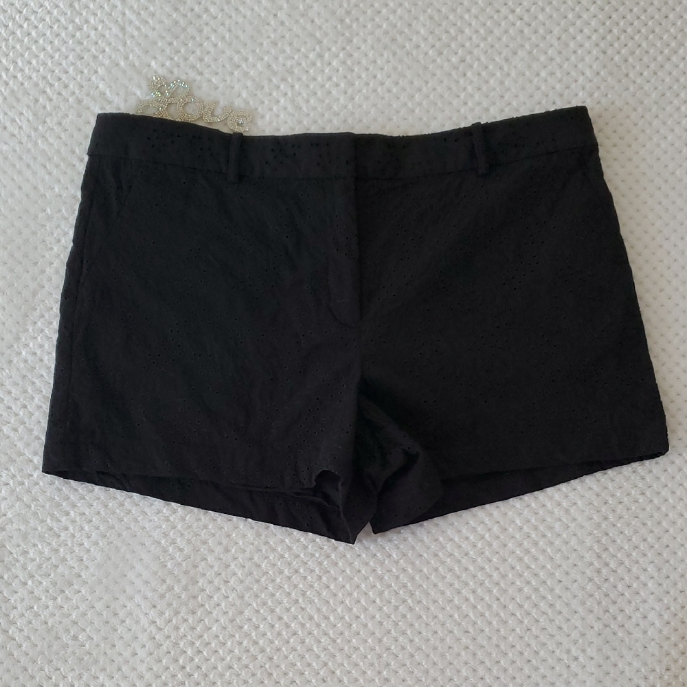 LOFT Black Eyelet Women's Shorts